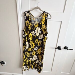 NWT, Julian Taylor, 24w, plus, sleeveless, dress, dressy casual, floral